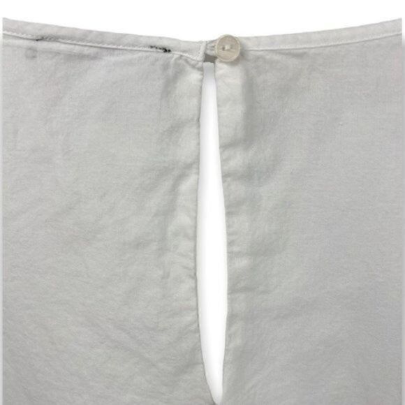 Anthropologie Sanctuary Crochet Lace Scoop Neck White Lined Blouse S - Picture 9 of 13